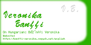 veronika banffi business card